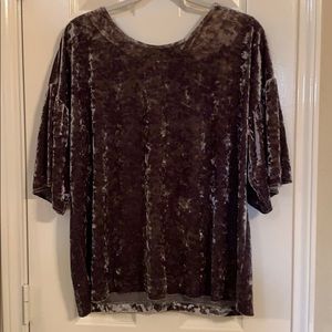 Bobeau Crushed velvet top